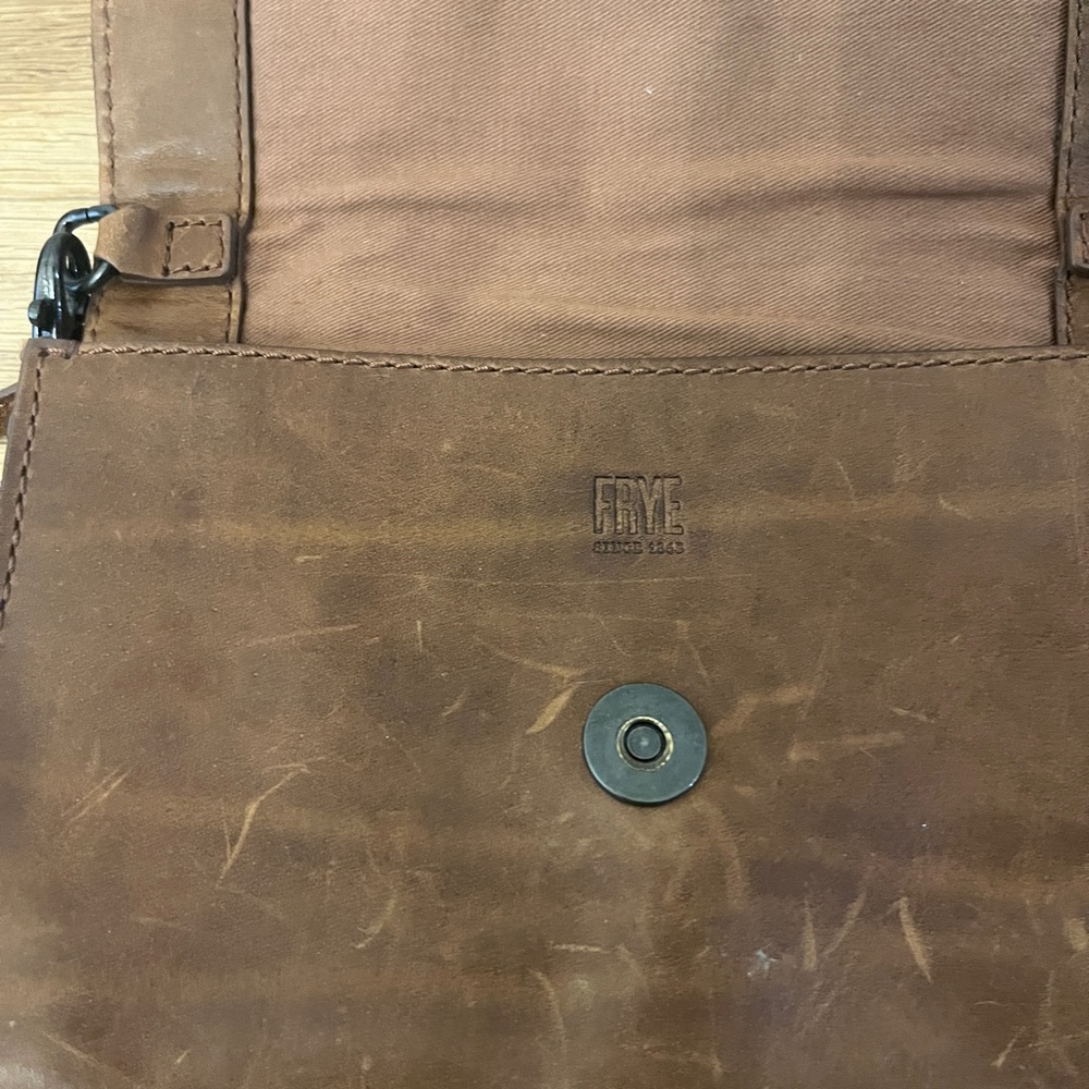 Frye Brown Leather Crossbody Bag - Picture 3 of 3